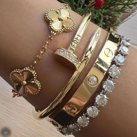 Bransoletka Koniczyna Gold